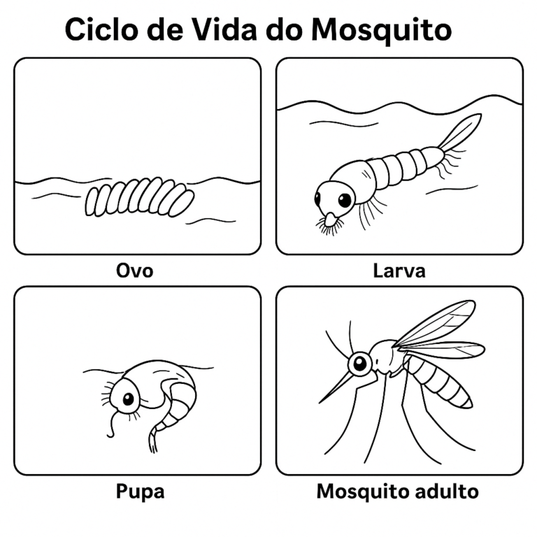 Desenhos do Mosquito da Dengue para Colorir: Prevenção com Diversão ...