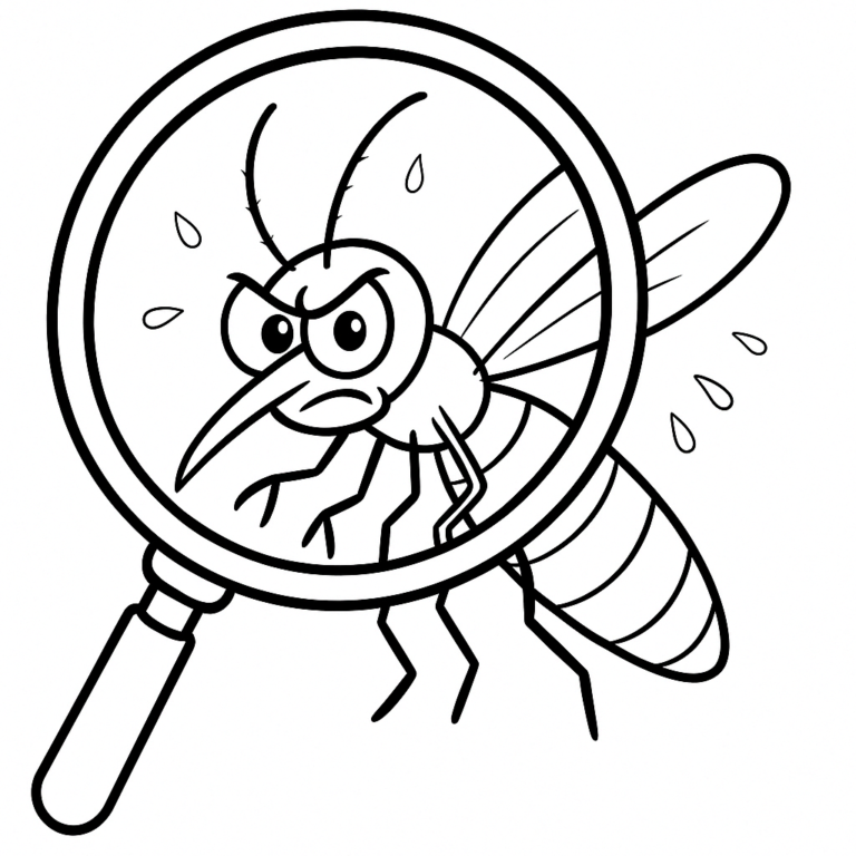 Desenhos do Mosquito da Dengue para Colorir: Prevenção com Diversão ...